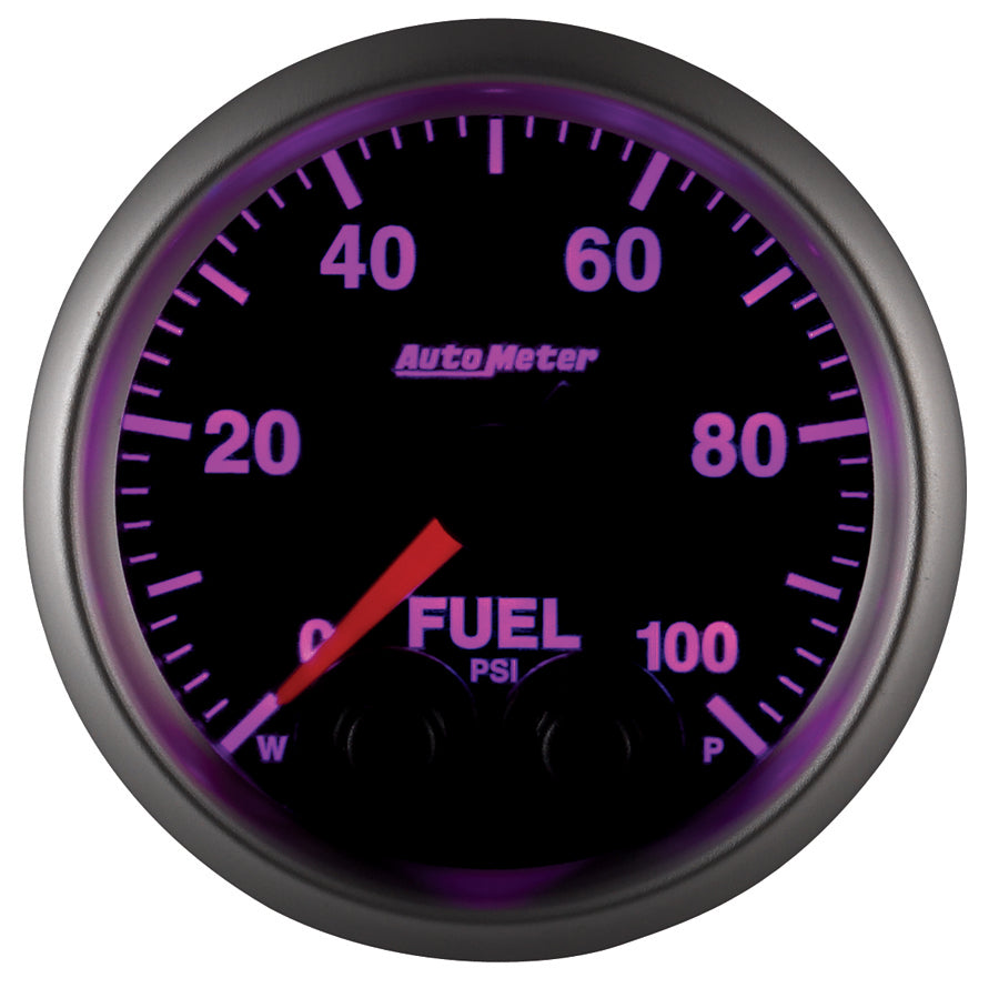 AutoMeter 5671 GAUGE, FUEL PRESS, 2 1/16", 100PSI, DIGITAL STEPPER MOTOR W/PEAK & WARN, ELITE