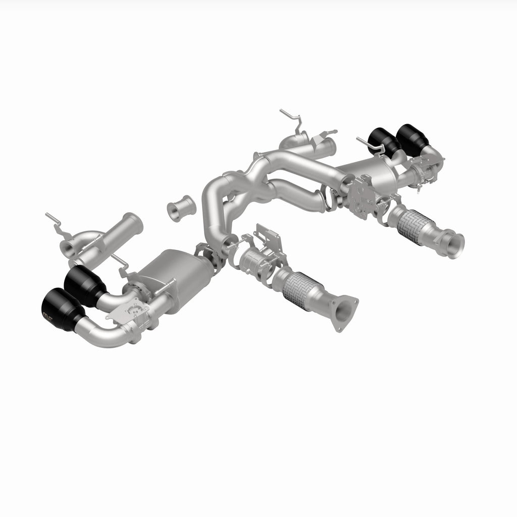 MagnaFlow Exhaust Products 19545 xMOD Series Black Chrome Tips Cat-Back System for Select Chevrolet Corvette