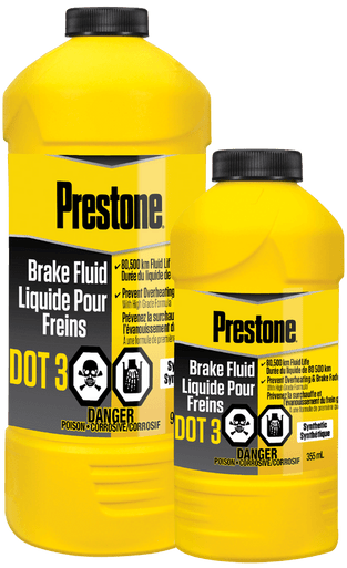 Prestone 77405 DOT 3 High Grade Brake Fluid - 355mL