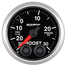 Load image into Gallery viewer, AutoMeter 5677 GAUGE, VAC/BOOST, 2 1/16", 30INHG-30PSI, STEPPER MOTOR W/PEAK &amp; WARN, ELITE