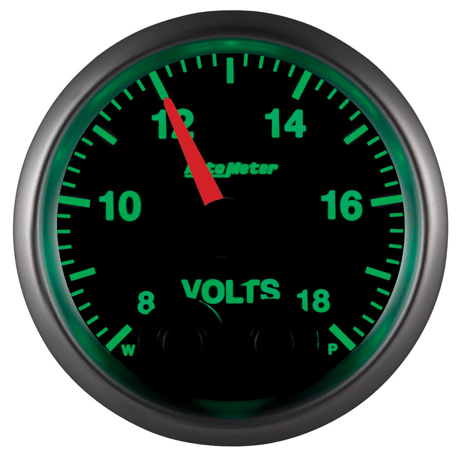 AutoMeter 5683-05702 GAUGE, VOLT, 2 1/16", 18V, DIGITAL STPR MTR W/PK & WRN, ELITE, W/O PRO-CONTROL