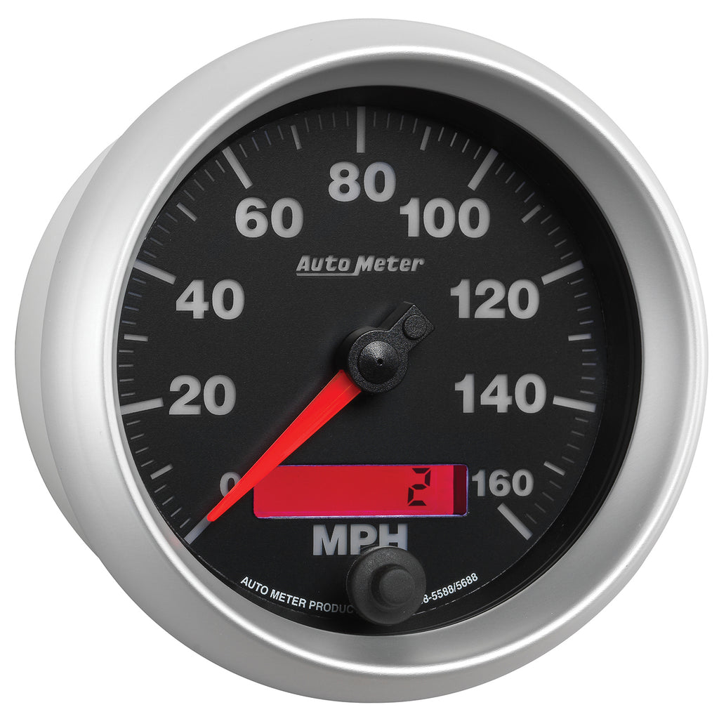 AutoMeter 5688 GAUGE, SPEEDOMETER, 3 3/8", 160MPH, ELEC. PROGRAMMABLE, ELITE