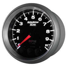 Load image into Gallery viewer, AutoMeter 5697 GAUGE, TACH, 3 3/8", 10K RPM, IN-DASH W/ SHIFT LIGHT &amp; PEAK MEM, ELITE