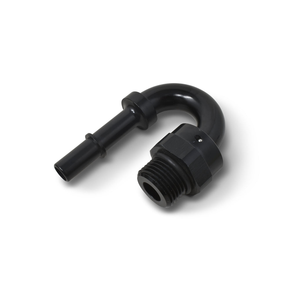 Adapt-Fitting-38-Sae-Quick-Disc-Male-To-8-Sae-Port-Male-Swivel-End-180-Deg-Blk