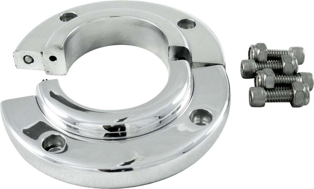 Split-Swivel-Floor-Mount-For-2In.-Steering-Column;-Polished-Aluminum