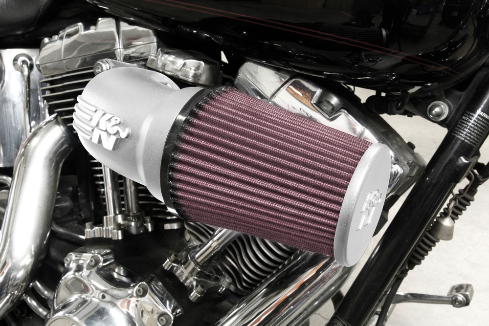 K&N 57-1134S Performance Air Intake System for Select Harley-Davidson FLHR Road King, Harley-Davidson FLHRC Road King Classic, Harley-Davidson FLHRSE4 Screamin Eagle Road King, Harley-Davidson FLHT Electra Glide Standard, Harley-Davidson FLHTC Electra