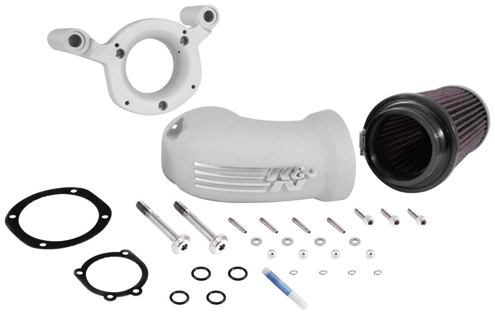 K&N 57-1134S Performance Air Intake System for Select Harley-Davidson FLHR Road King, Harley-Davidson FLHRC Road King Classic, Harley-Davidson FLHRSE4 Screamin Eagle Road King, Harley-Davidson FLHT Electra Glide Standard, Harley-Davidson FLHTC Electra