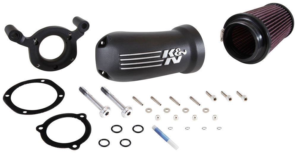 K&N 57-1134 Performance Air Intake System for Select Harley-Davidson FLHR Road King, Harley-Davidson FLHRC Road King Classic, Harley-Davidson FLHRSE4 Screamin Eagle Road King, Harley-Davidson FLHT Electra Glide Standard, Harley-Davidson FLHTC Electra