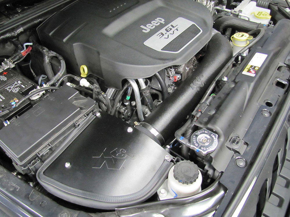 K&N 57-1566 Performance Air Intake System for Select Jeep Wrangler, Jeep Wrangler JK