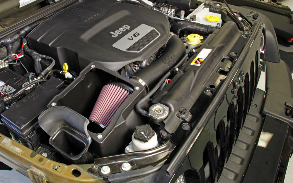 K&N 57-1573 Elevated Intake Kit (Snorkel) - Jeep Wrangler JK 3.6L V6 for Select Jeep Wrangler, Jeep Wrangler JK