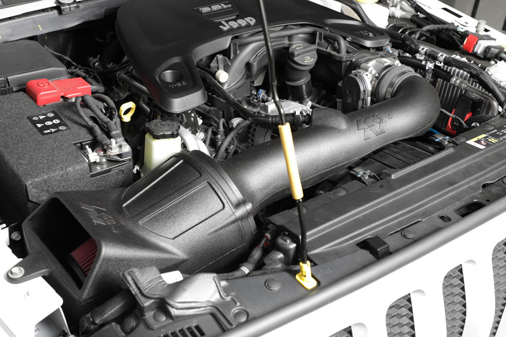 K&N 57-1576 Performance Air Intake System for Select Jeep Gladiator, Jeep Wrangler