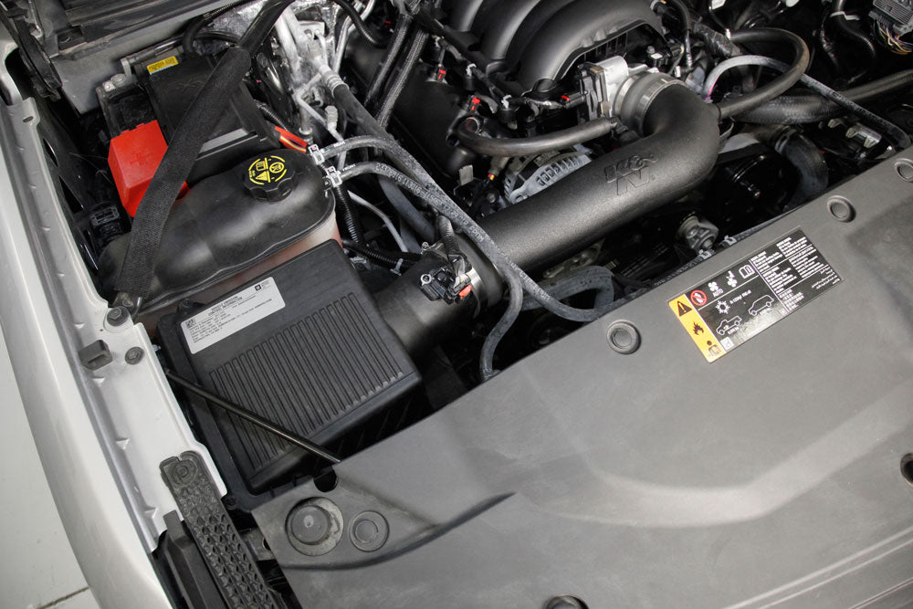 K&N 57-3098 Performance Air Intake System for Select Cadillac Escalade, Cadillac Escalade ESV, Chevrolet Silverado 1500, Chevrolet Silverado LD, Chevrolet Suburban, Chevrolet Tahoe, GMC Sierra, GMC Sierra 1500, GMC Sierra Limited, GMC Yukon, GMC Yukon XL