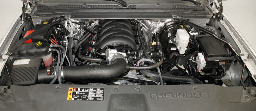 K&N 57-3098 Performance Air Intake System for Select Cadillac Escalade, Cadillac Escalade ESV, Chevrolet Silverado 1500, Chevrolet Silverado LD, Chevrolet Suburban, Chevrolet Tahoe, GMC Sierra, GMC Sierra 1500, GMC Sierra Limited, GMC Yukon, GMC Yukon XL
