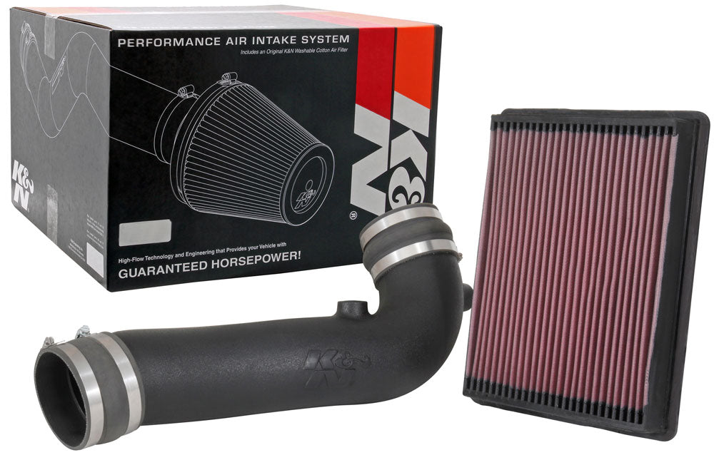 K&N 57-3098 Performance Air Intake System for Select Cadillac Escalade, Cadillac Escalade ESV, Chevrolet Silverado 1500, Chevrolet Silverado LD, Chevrolet Suburban, Chevrolet Tahoe, GMC Sierra, GMC Sierra 1500, GMC Sierra Limited, GMC Yukon, GMC Yukon XL
