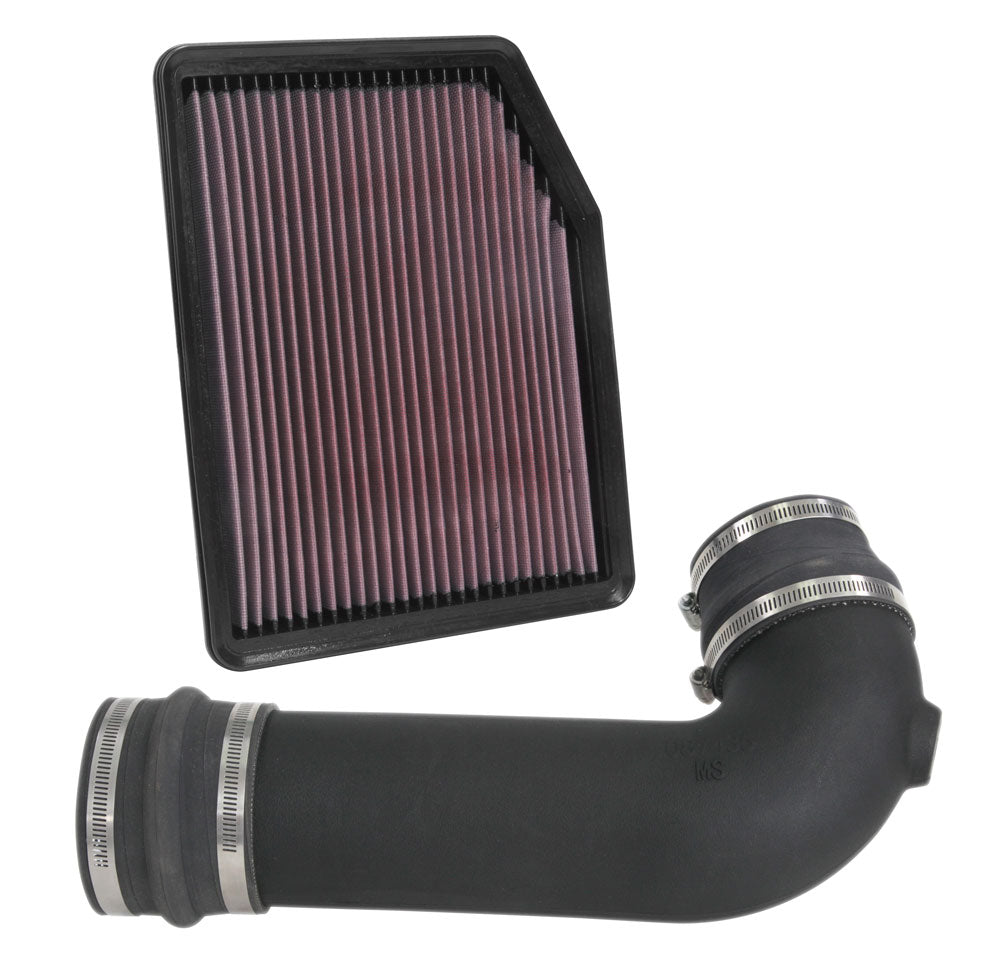 K&N 57-3108 Performance Air Intake System for Select Cadillac Escalade, Cadillac Escalade ESV, Chevrolet Silverado 1500, Chevrolet Suburban, Chevrolet Tahoe, GMC Sierra, GMC Sierra 1500, GMC Yukon, GMC Yukon XL