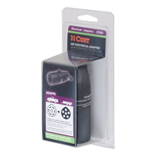 Load image into Gallery viewer, CURT 57005 LED Electrical Adapter (7-Way RV Blade Vehicle to 6-Way Round Trailer)