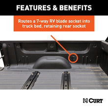Load image into Gallery viewer, CURT 57010 10' Custom Wiring Extension Harness (Adds 7-Way RV Blade to Truck Bed, Packaged) for Select Ford F-150, Ford F-250 Super Duty, Ford F-350 Super Duty, Ford F-450 Super Duty