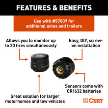 Load image into Gallery viewer, CURT 57011 Tire Linc Auto TPMS Add-on Sensors 2-Pack