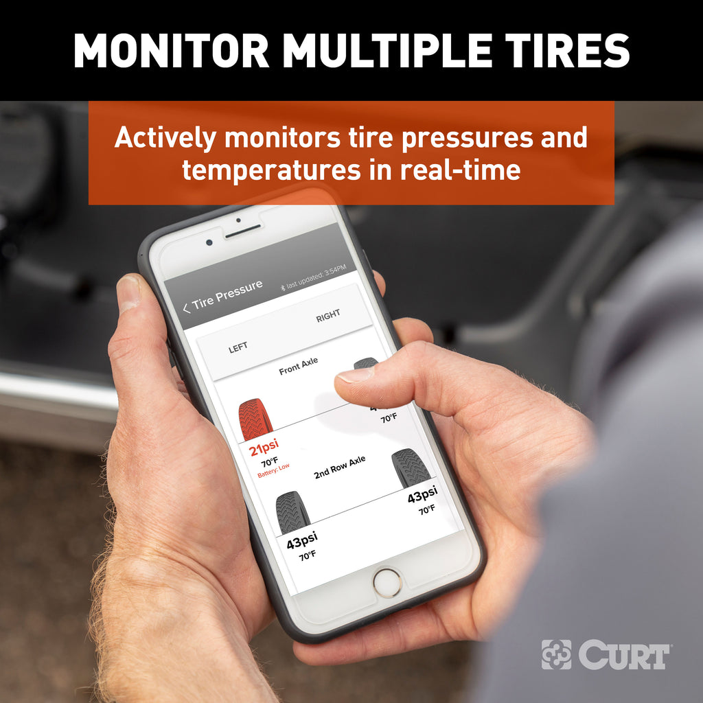 CURT 57011 Tire Linc Auto TPMS Add-on Sensors 2-Pack