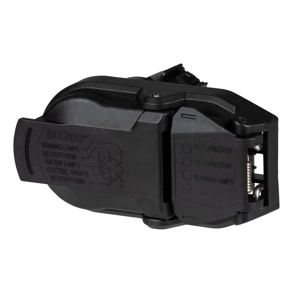 CURT 57015 OEM Replacement Dual-Output 7 & 4-Way Connector (Plugs into Any USCAR) for Select Audi Q7, Buick Enclave, Buick Rainier, Cadillac Escalade, Cadillac Escalade ESV, Cadillac Escalade EXT, Cadillac XT5, Cadillac XT6, Chevrolet Avalanche,