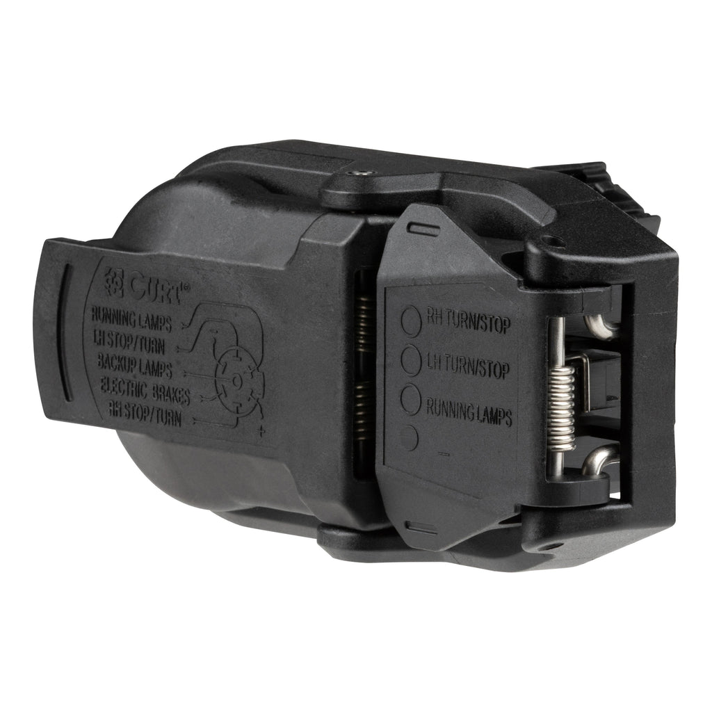 CURT 57020 OEM Replacement Dual-Output 7 & 4-Way Connector (Plugs into Any USCAR) for Select Audi Q7, Buick Enclave, Buick Rainier, Cadillac Escalade, Cadillac Escalade ESV, Cadillac Escalade EXT, Cadillac XT5, Cadillac XT6, Chevrolet Avalanche,