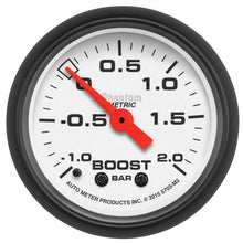 Load image into Gallery viewer, AutoMeter 5703-M2 GAUGE, VAC/BOOST, 2 1/16", -1 - +2 BAR, MECHANICAL, PHANTOM