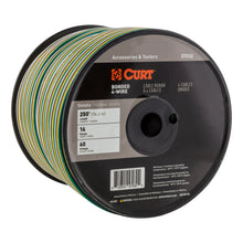 Load image into Gallery viewer, CURT 57032 Automotive Primary Wire, 4-Bond White, Brown, Yellow, Green 250' Spool