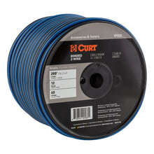 Load image into Gallery viewer, CURT 57033 Automotive Primary Wire, 2-Bond Black, Blue 250' Spool