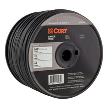 Load image into Gallery viewer, CURT 57034 Automotive Primary Wire, Black 500' Spool