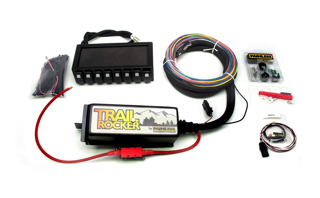 Painless Wiring 57040 Trail Rocker System Kit for Select Jeep TJ, Jeep Wrangler