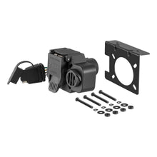 Load image into Gallery viewer, CURT 57101 Dual-Output 7 &amp; 4-Way Connector with Backup Alarm (Plugs into USCAR) for Select Audi Q7, Buick Enclave, Buick Rainier, Cadillac Escalade, Cadillac Escalade ESV, Cadillac Escalade EXT, Cadillac XT5, Cadillac XT6, Chevrolet Avalanche, Chevrolet