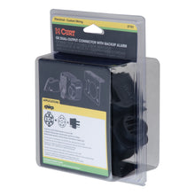 Load image into Gallery viewer, CURT 57101 Dual-Output 7 &amp; 4-Way Connector with Backup Alarm (Plugs into USCAR) for Select Audi Q7, Buick Enclave, Buick Rainier, Cadillac Escalade, Cadillac Escalade ESV, Cadillac Escalade EXT, Cadillac XT5, Cadillac XT6, Chevrolet Avalanche, Chevrolet