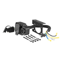 Load image into Gallery viewer, CURT 57102 Dual-Output Adapter with Backup Alarm (4-Way Flat to 7-Way RV Blade Trailer)
