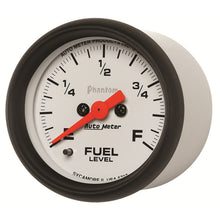 Load image into Gallery viewer, AutoMeter 5710 GAUGE, FUEL LEVEL, 2 1/16", 0-280O PROGRAMMABLE, PHANTOM
