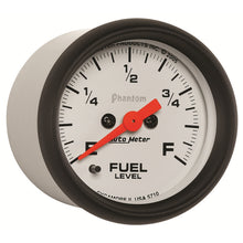 Load image into Gallery viewer, AutoMeter 5710 GAUGE, FUEL LEVEL, 2 1/16", 0-280O PROGRAMMABLE, PHANTOM