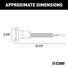 Load image into Gallery viewer, CURT 57184 Electrical Adapter (4-Way Flat Vehicle to 7-Way RV Blade Trailer)