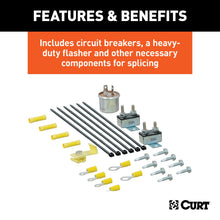 Load image into Gallery viewer, CURT 57186 4-Way Flat Electrical Adapter with Brake Controller Wiring