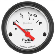 Load image into Gallery viewer, AutoMeter 5718 GAUGE, FUEL LEVEL, 2 1/16", 16OE TO 158OF, ELEC, PHANTOM