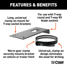 Load image into Gallery viewer, CURT 57202 Connector Bracket Mount for 7-Way Bracket (Packaged)