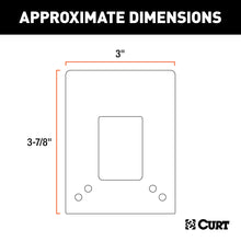 Load image into Gallery viewer, CURT 57204 Connector Bracket Mount for 4, 5, 6, or 7-Way Bracket (Packaged)