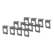 Load image into Gallery viewer, CURT 57205 Connector Mounting Brackets for 7-Way RV Blade (Black, 12-Pack)