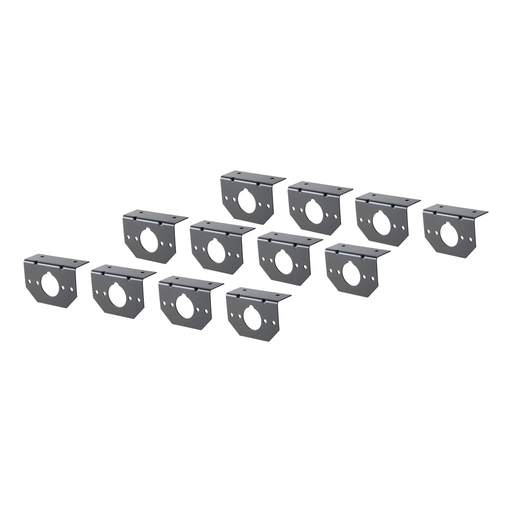 CURT 57207 Connector Mounting Brackets for 4-Way & 6-Way Round (12-Pack)