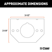 Load image into Gallery viewer, CURT 57208 Connector Mounting Bracket for 4-Way &amp; 6-Way Round (Packaged)