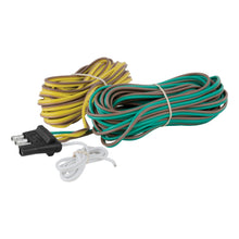 Load image into Gallery viewer, CURT 57220 4-Way Flat Connector for Rewiring Trailer, Includes 20' Wires (Packaged)