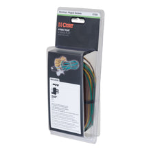 Load image into Gallery viewer, CURT 57220 4-Way Flat Connector for Rewiring Trailer, Includes 20' Wires (Packaged)