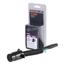 Load image into Gallery viewer, CURT 57225 Electrical Adapter (4-Way Round Vehicle to 4-Way Flat Trailer, Packaged)
