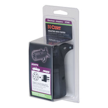 Load image into Gallery viewer, CURT 57245 Electrical Adapter with Tester (7-Way RV Blade Vehicle to 4-Way Flat Trailer)