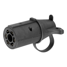 Load image into Gallery viewer, CURT 57255 Adapter with Tester (7-Way RV Blade to 6-Round Trailer, Center Pin Auxiliary)