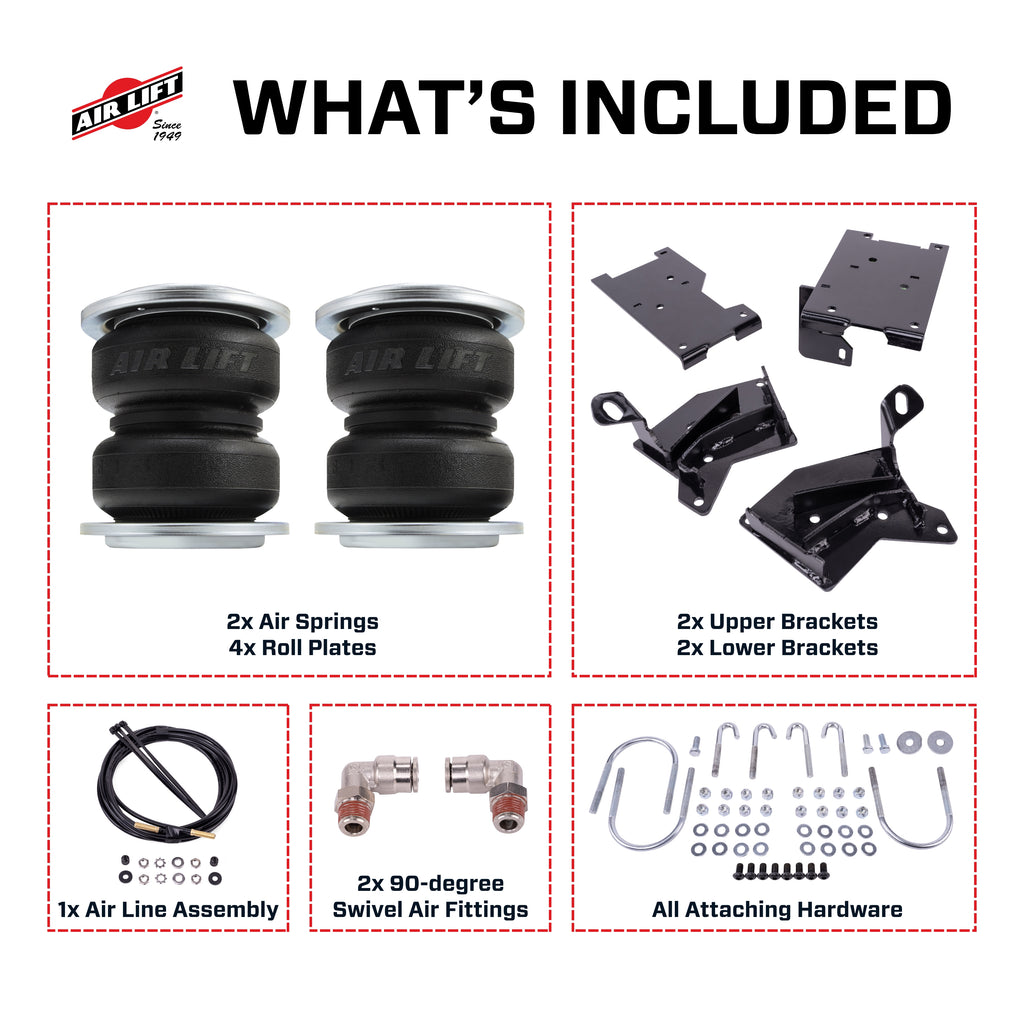 Air Lift 57269 LoadLifter 5000 air spring kit for Select Ford Bronco