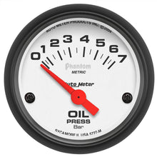 Load image into Gallery viewer, AutoMeter 5727-M GAUGE, OIL PRESSURE, 2 1/16", 7BAR, ELECTRIC, PHANTOM